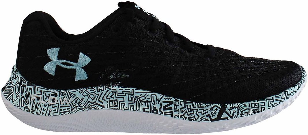 Thumbnail - Under Armour Flow Velociti Wind 2 Damen schwarze Lauftrainer -Trainer