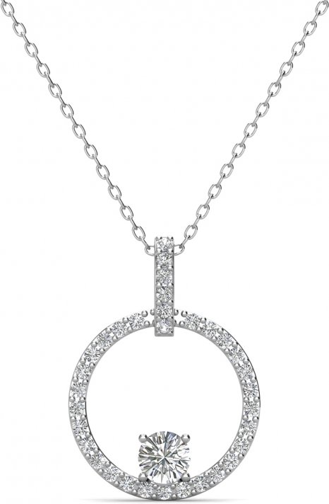 Anhänger Amory - Argenté et cristal