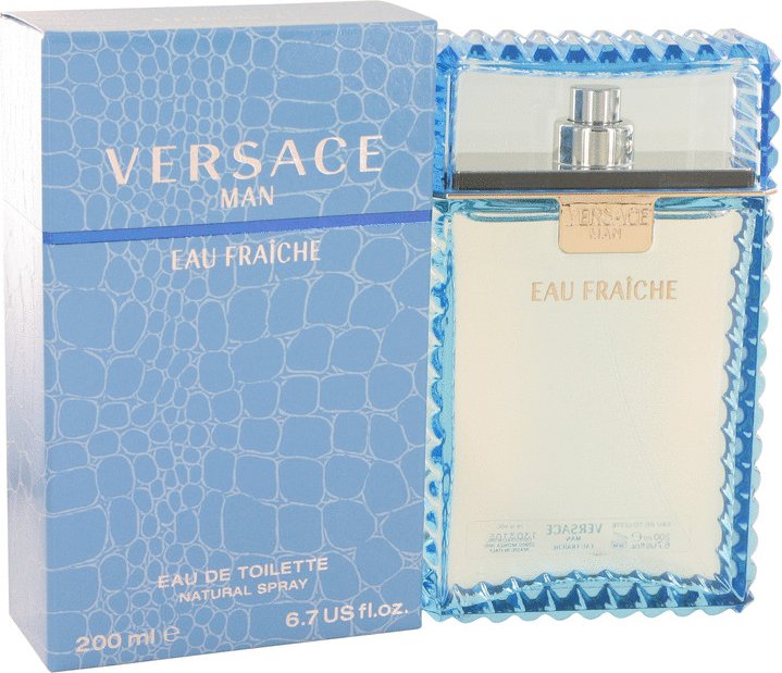 Versace Man Eau Fraîche Eau de Toilette Spray (Blau) von Versace 200 ml