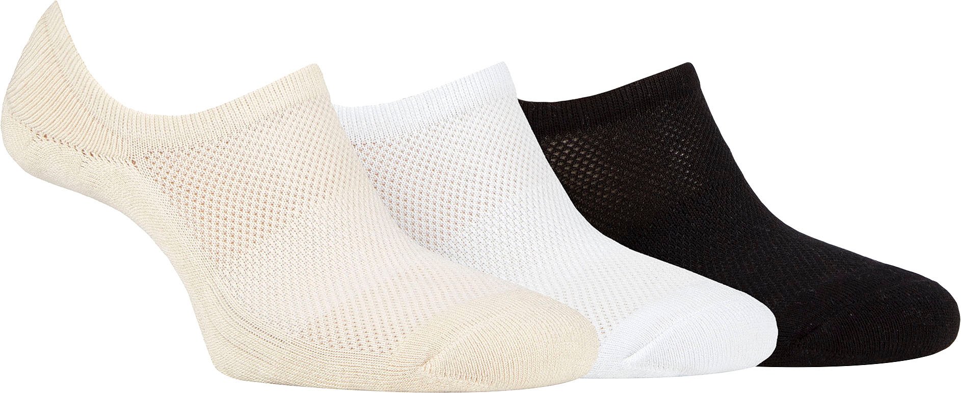 Damen Bamboo No Show Socken | Jeep | Atmungsaktiv Anti Blister gepolstert unsichtbare Socken mit Anti-Rutsch-Ferse Grip ...