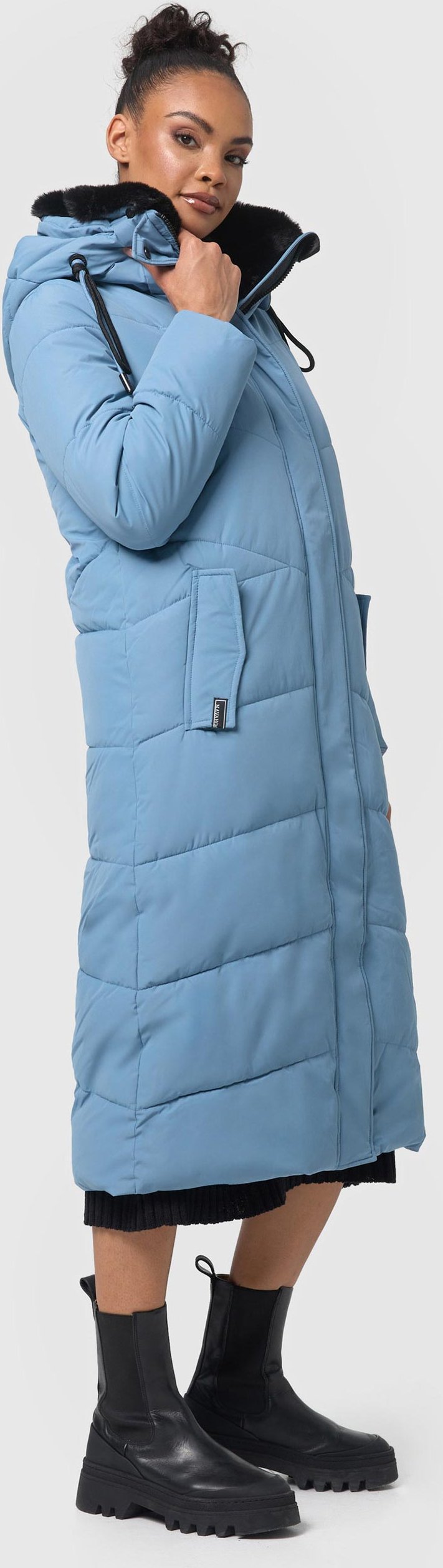 Navahoo Damen Winter Steppmantel Hingucker – Extra Lang & Warm