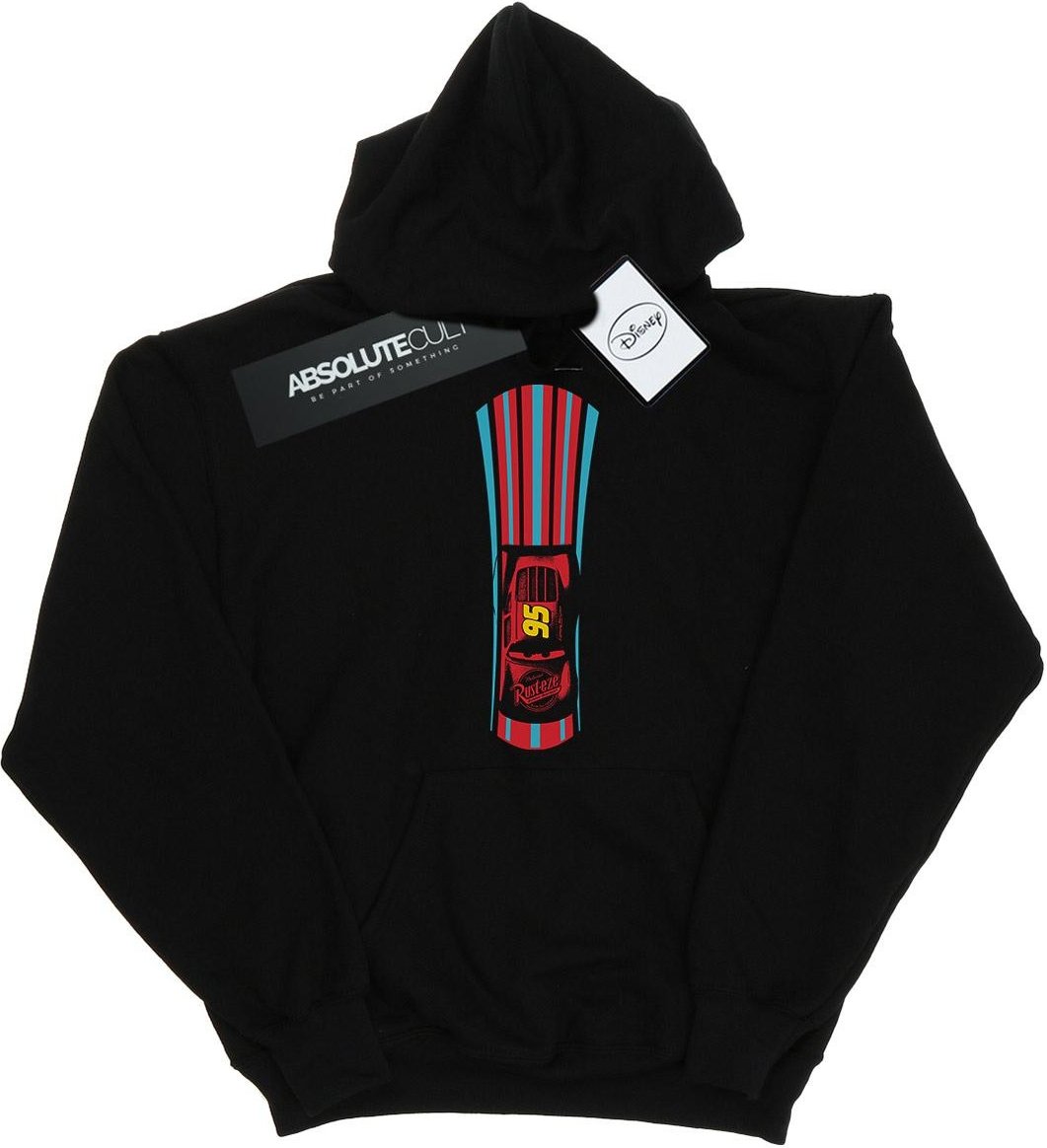 Disney - "Cars Lightning McQueen Stripes" Kapuzenpullover für Herren (Schwarz)