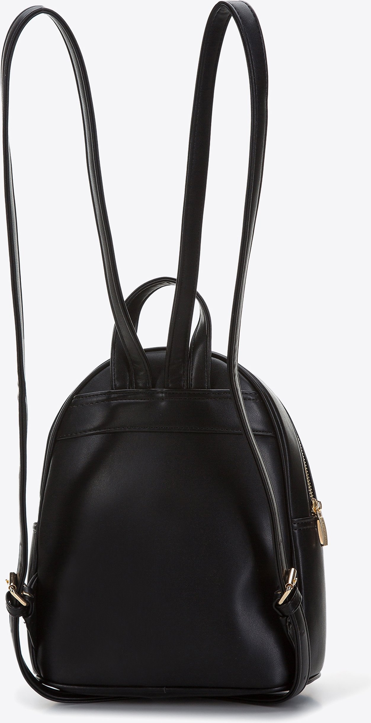 Wittchen Damenrucksack mit Kunstfellfront, Schwarz und Creme, Öko-Leder