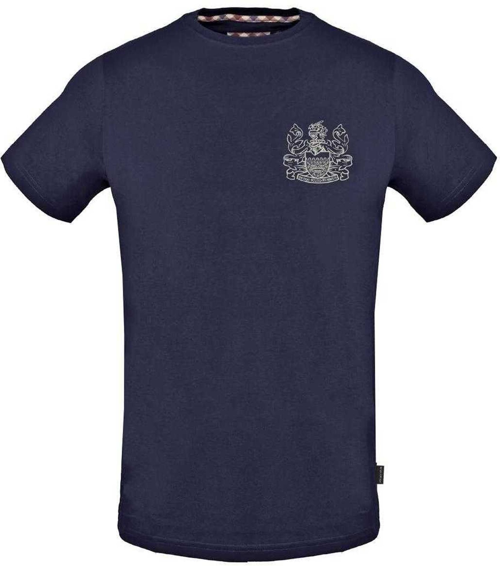 Aquascutum - "Aldis" T-Shirt für Herren, Logo (Dunkles Marineblau)