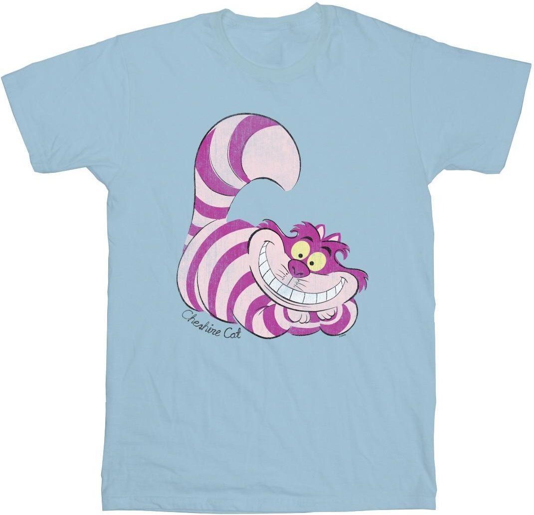 Disney - "Alice In Wonderland Cheshire Cat" T-Shirt für Mädchen (Babyblau)