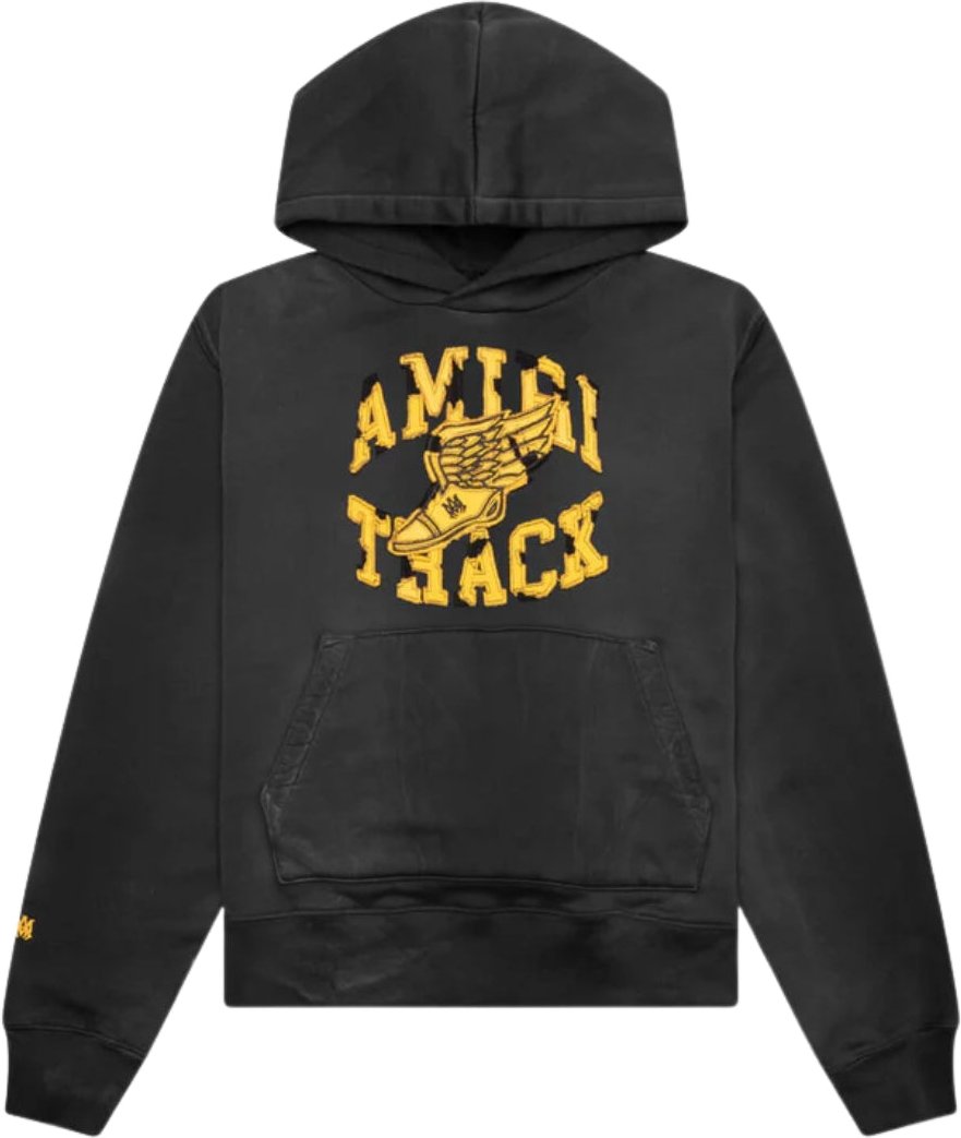 Amiri - Trainings-hoodie In Verblasstem Schwarz