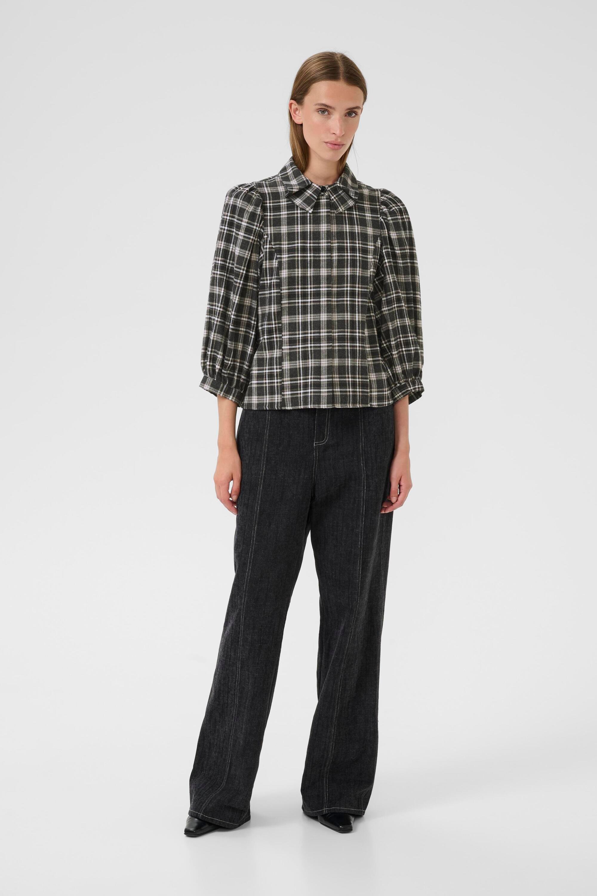 Langarm-Bluse KBBelis Langarm-Bluse Feminine white black