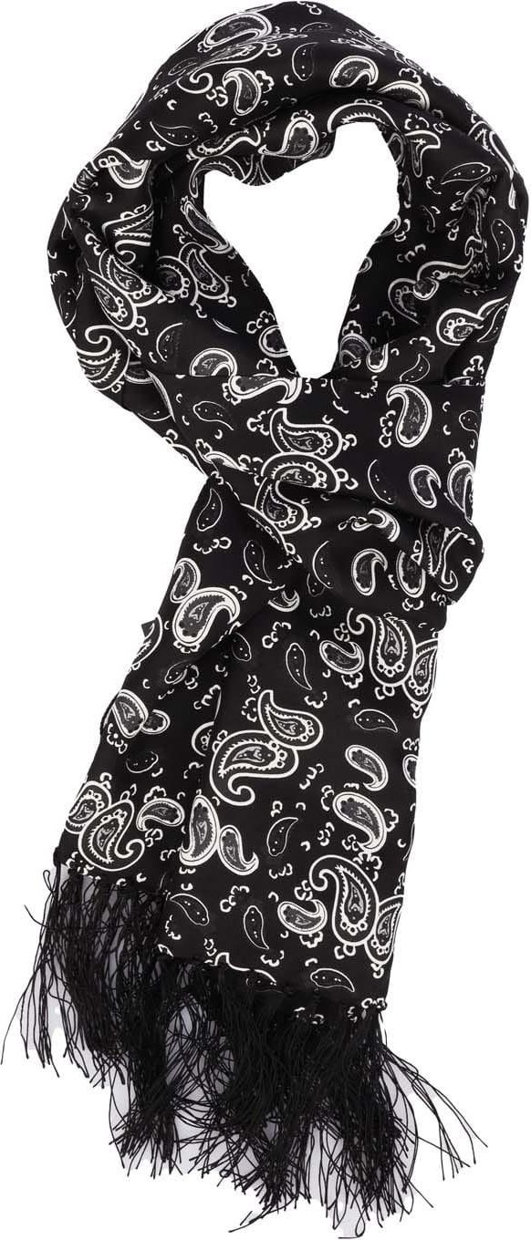 Luke 1977 - "One" Schal Paisley-Muster für Damen (Schwarz/Weiß)