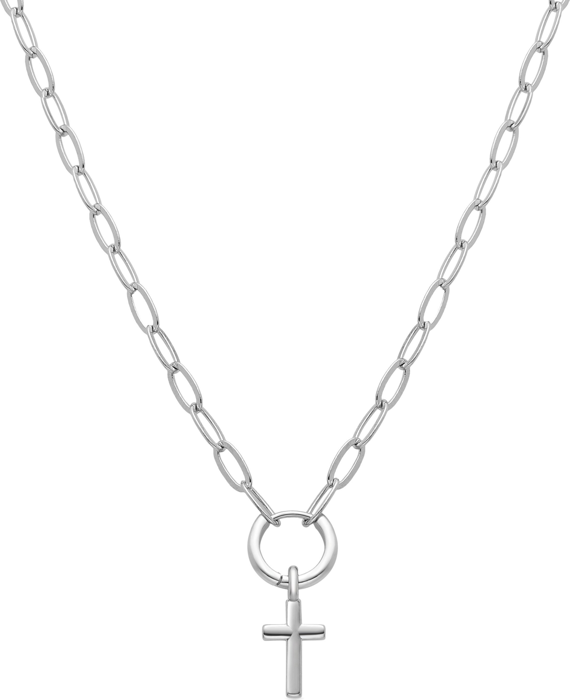 Halskette Luxenter rhodiniert - Kreuz
