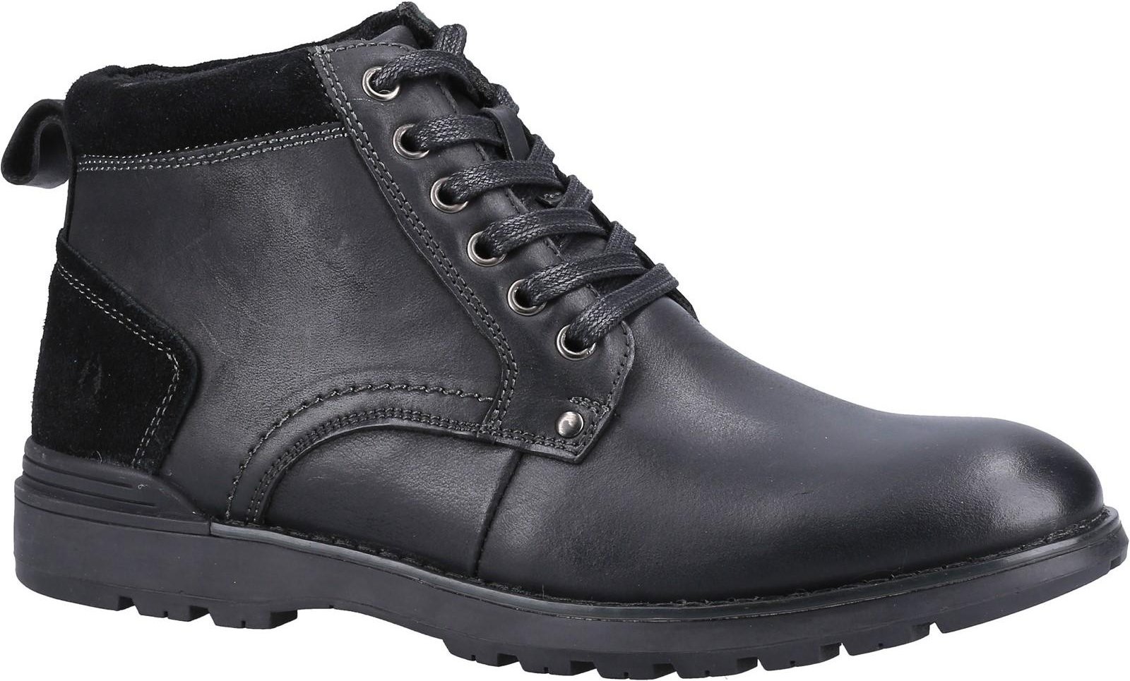 Thumbnail - Hush Puppies Herren Dean Lederstiefel (Schwarz)