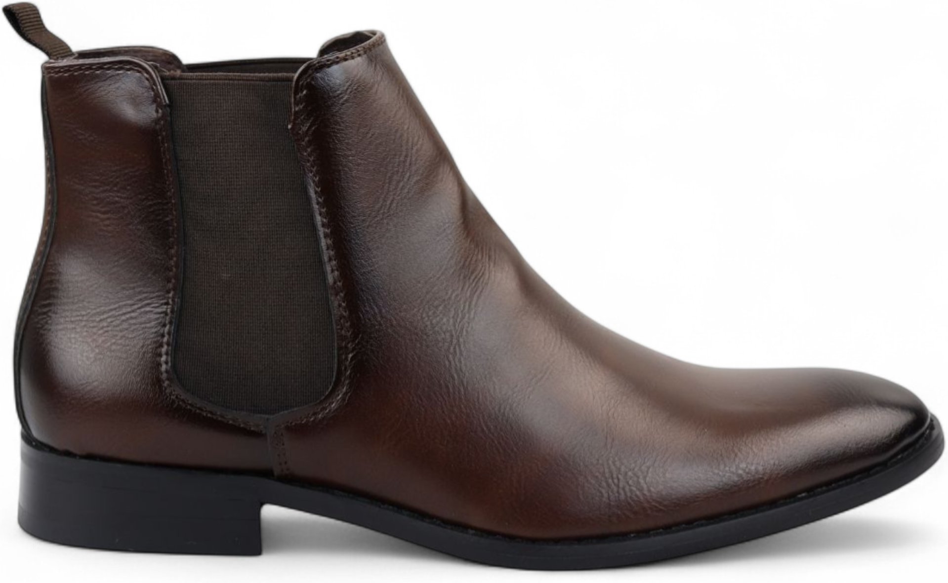 Braune Chelsea-Slipper-Office-Stiefeletten für Herren