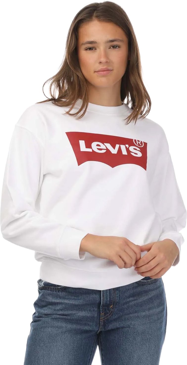Levis - Sweatshirt Rundhalsausschnitt für Damen (Weiß)