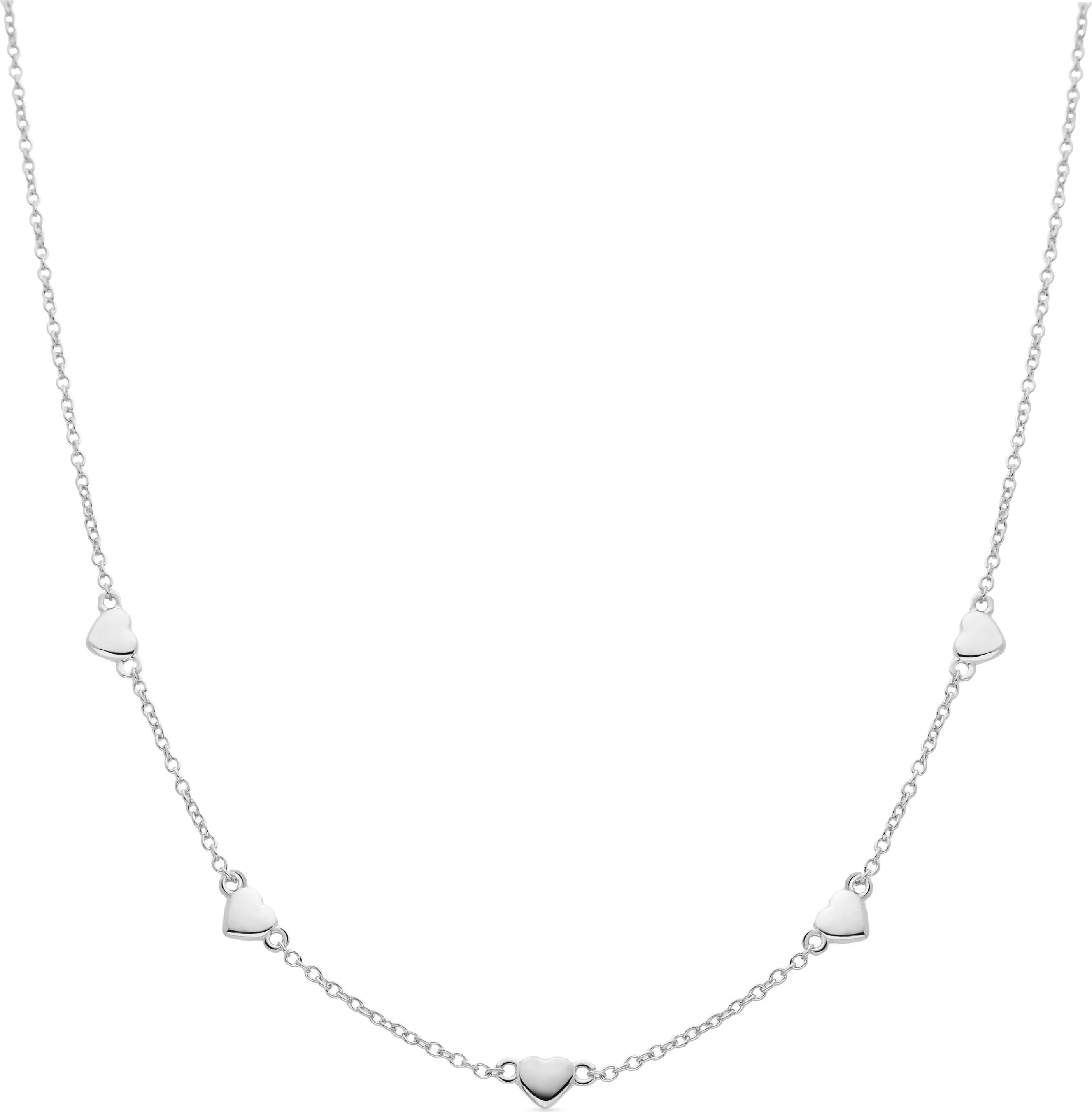 Luxenter Moham-Halskette, rhodiniert