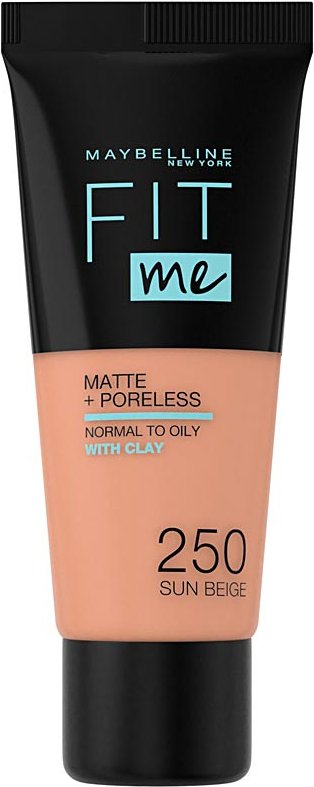 Thumbnail - Fit Me Matte+poreless Foundation #250-sun Beige 30 ml