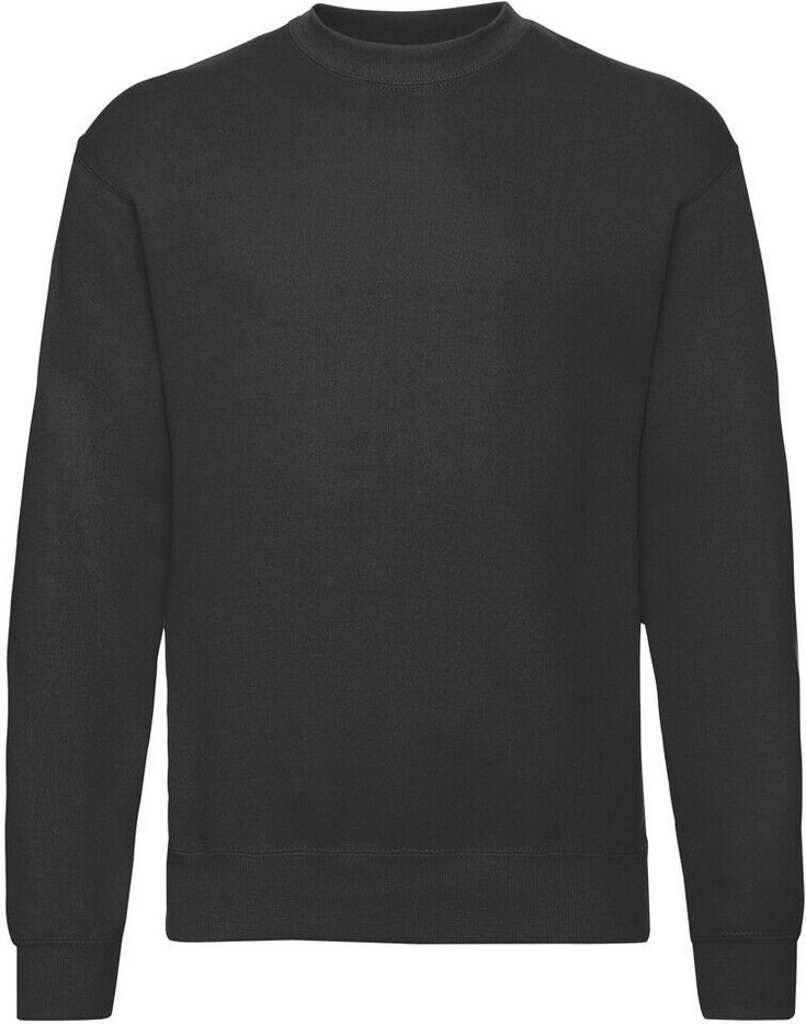 Fruit of the Loom - Sweatshirt Überschnittene Schulter für Herren (Schwarz)
