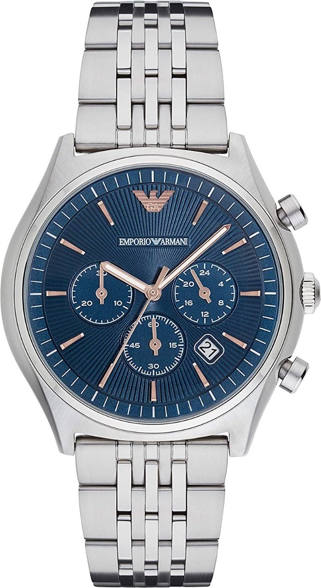 Stilvolle Herrenuhr der Marke Emporio Armani. Die Uhr hat ein Armband, das auch kleiner gemacht werden kann, das Gehäuse...
