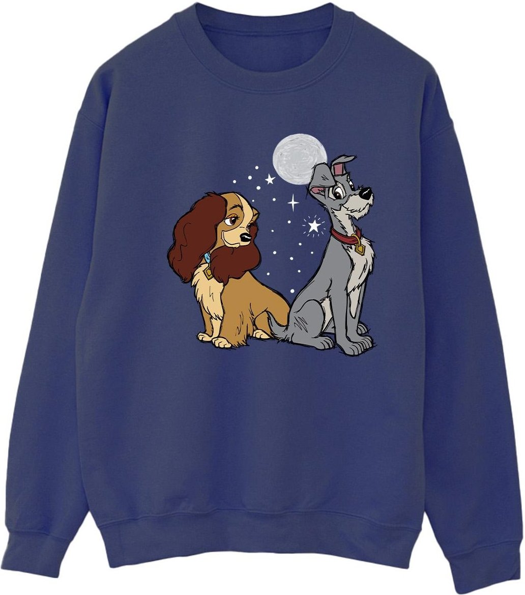 Disney - "Lady And The Tramp" Sweatshirt für Damen (Marineblau)