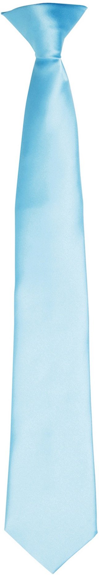 Premier Colours Herren Satin Clip Krawatte (Türkis)