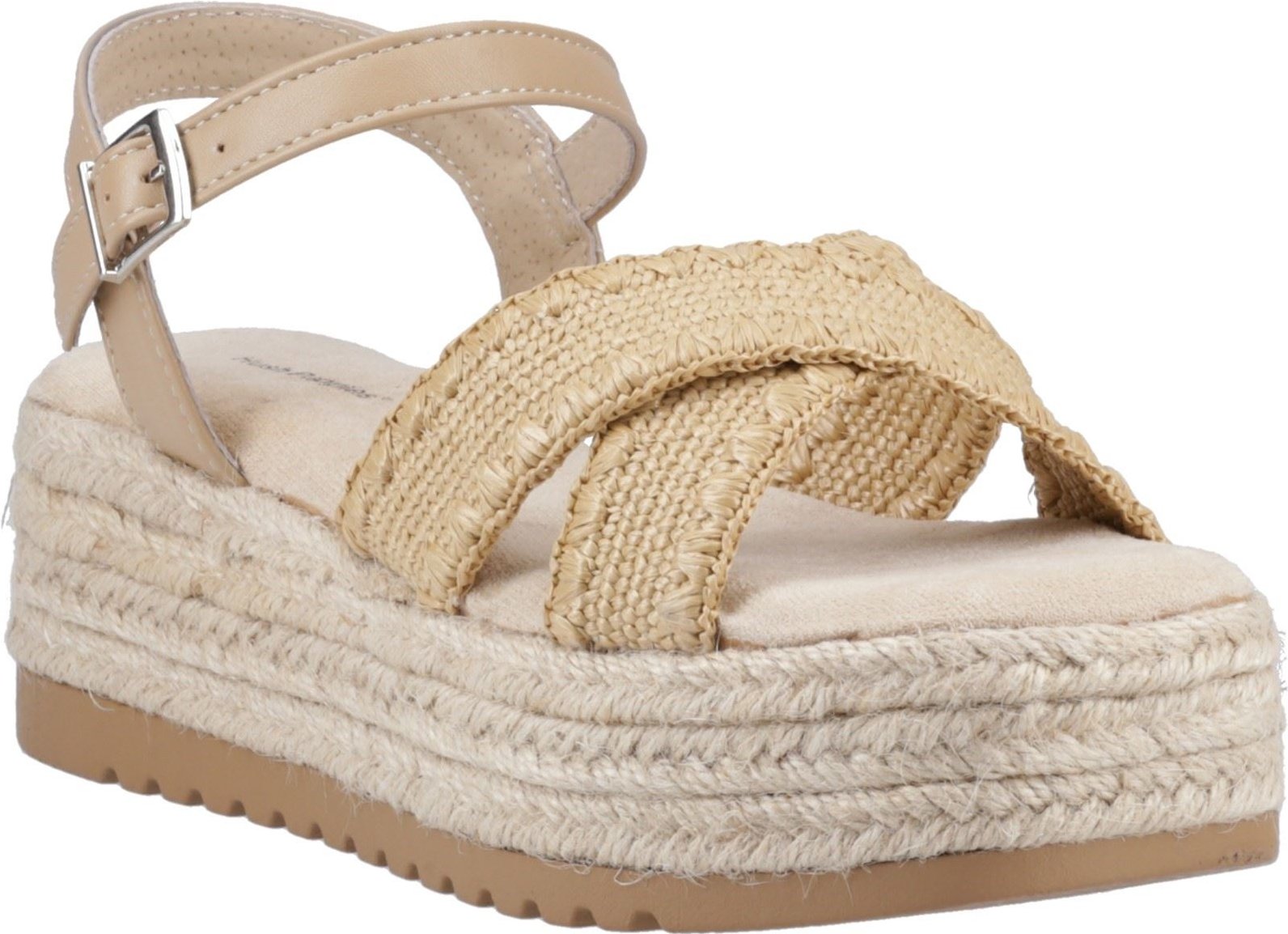 Hush Puppies Jemma Espadrille Polyurethan Damen Sandalen in Tan