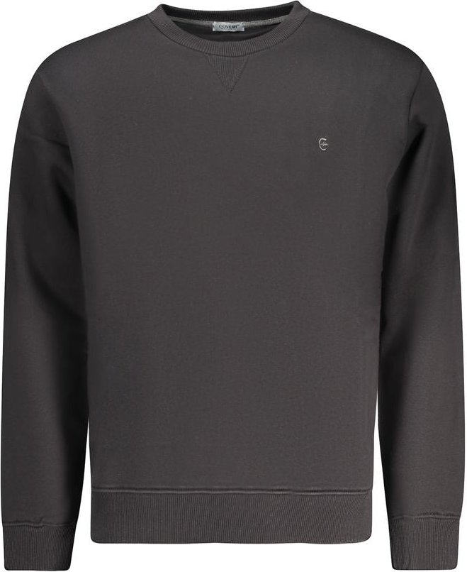 Coveri Moving Schwarz Baumwolle Herrenpullover