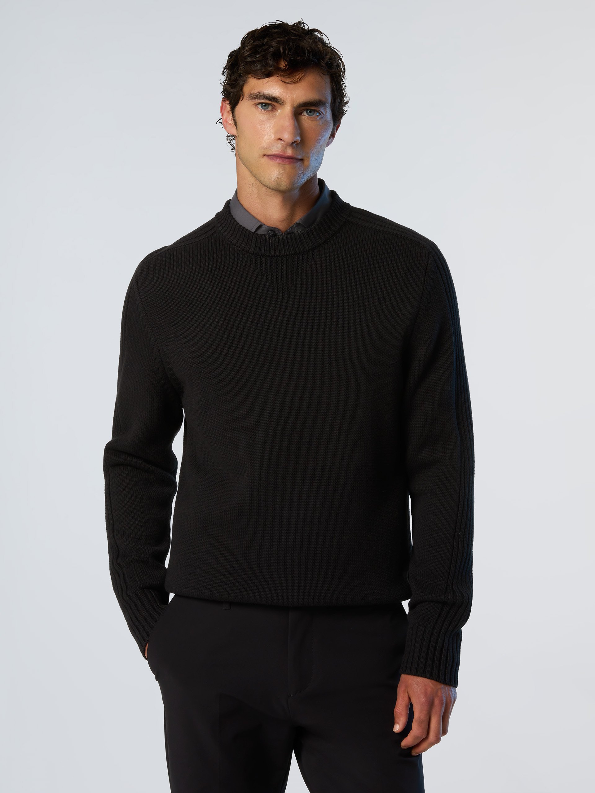 North Sails Pullover Rundhalsausschnitt mit Rippbündchen