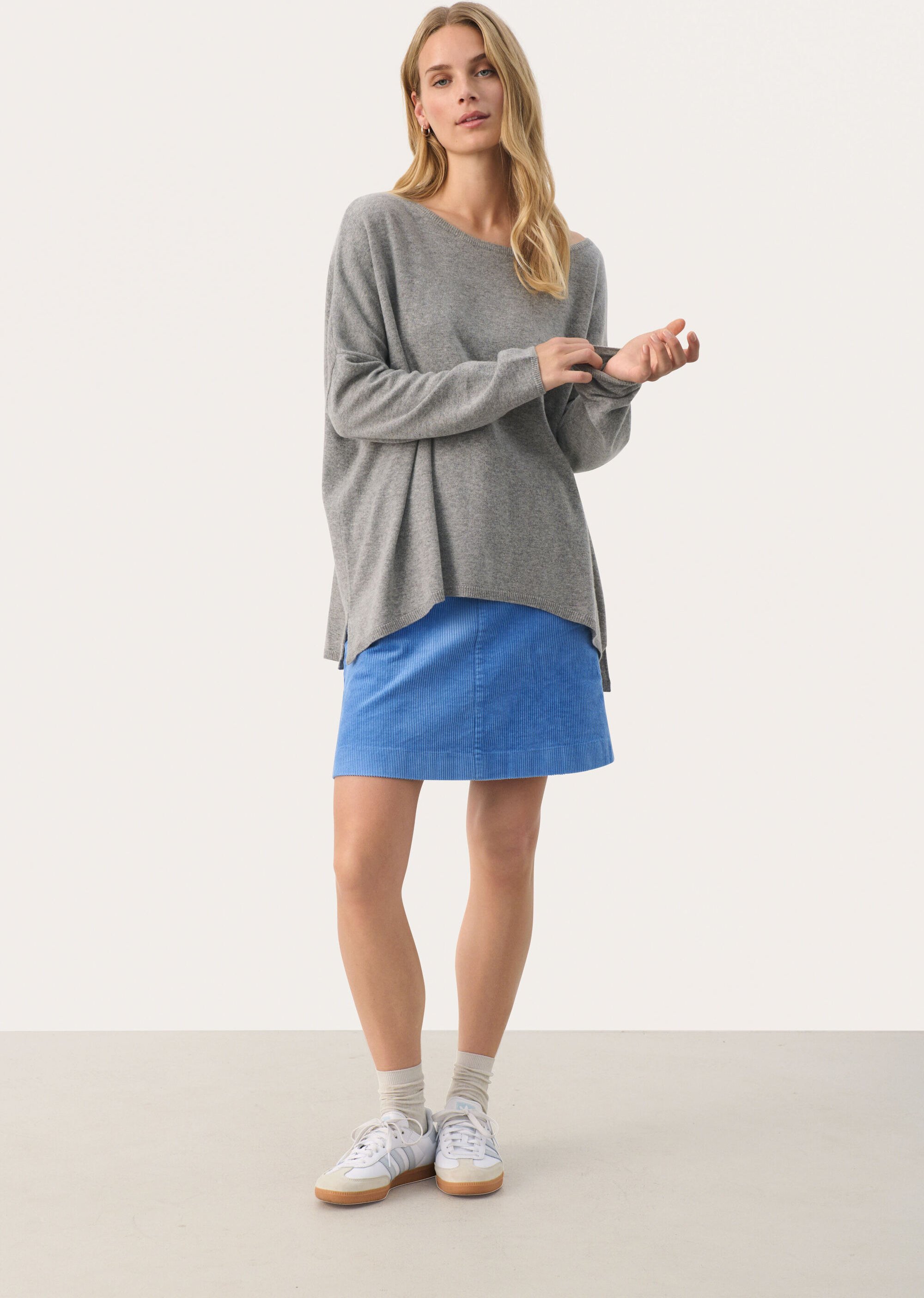 Strickpullover Lockere Passform grey