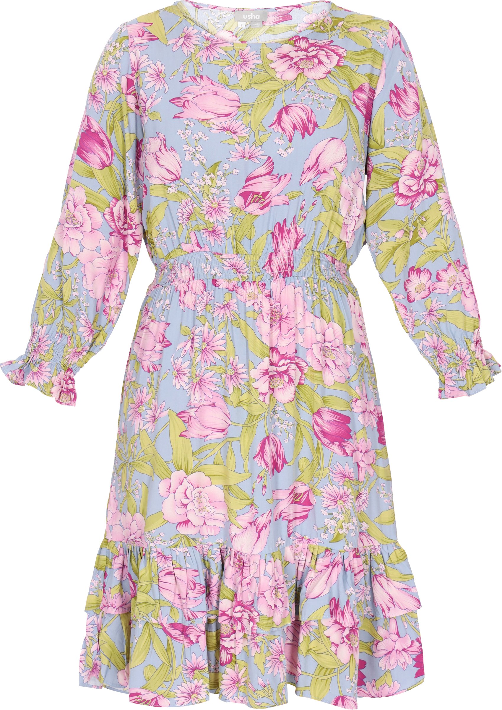 usha Kleid Frauen blau mehrfarbig