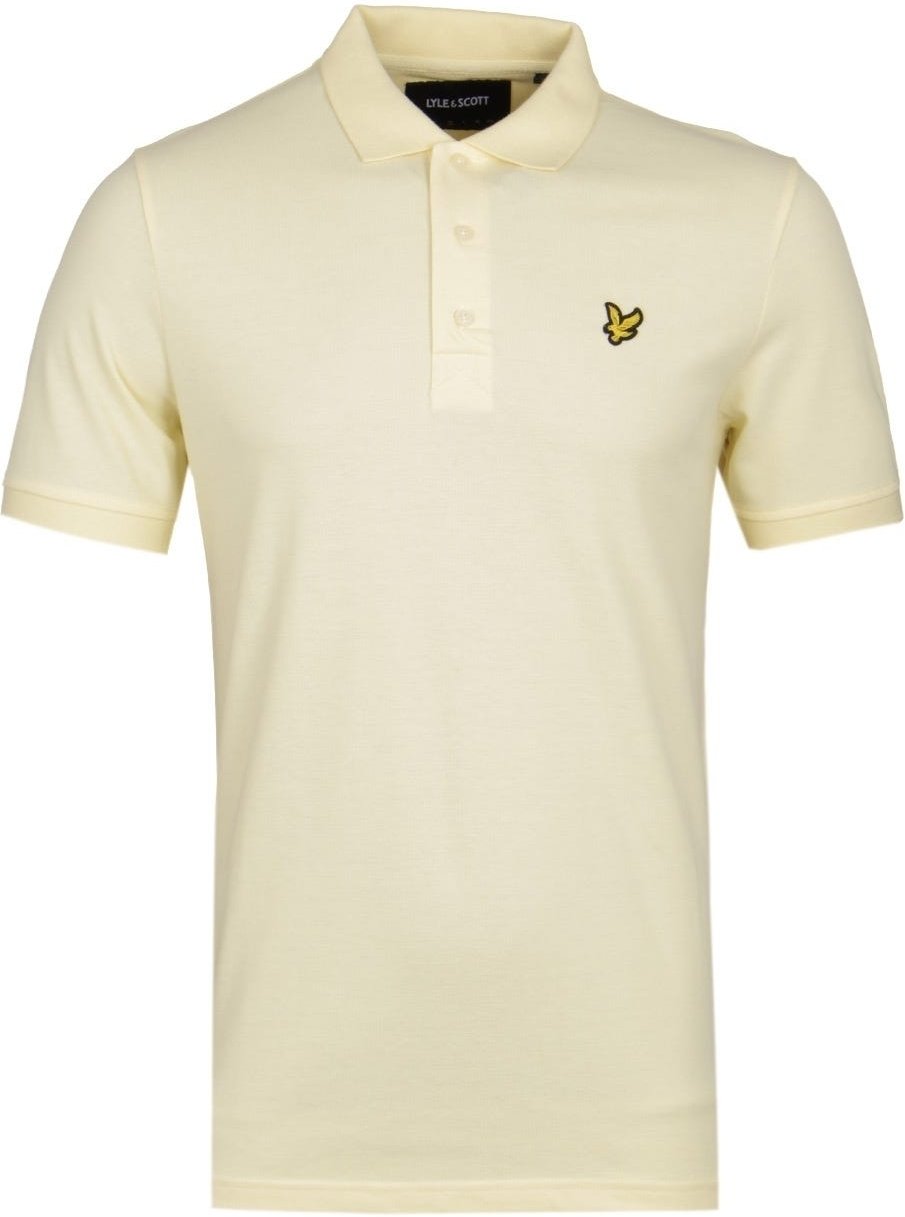 Lyle & Scott Buttergelbes Piqué-Poloshirt