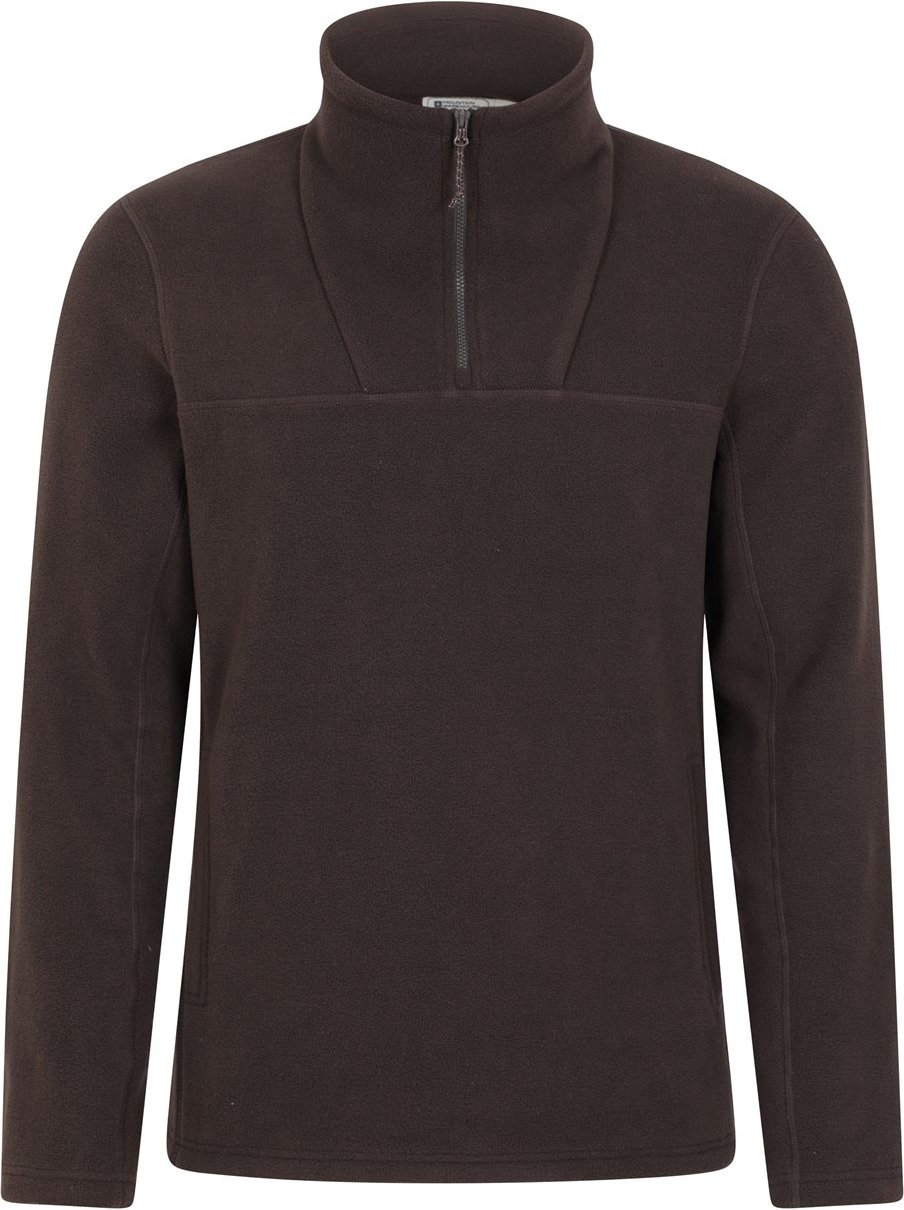 Mountain Warehouse Herren Cedar Half Zip Fleece Top (Braun)