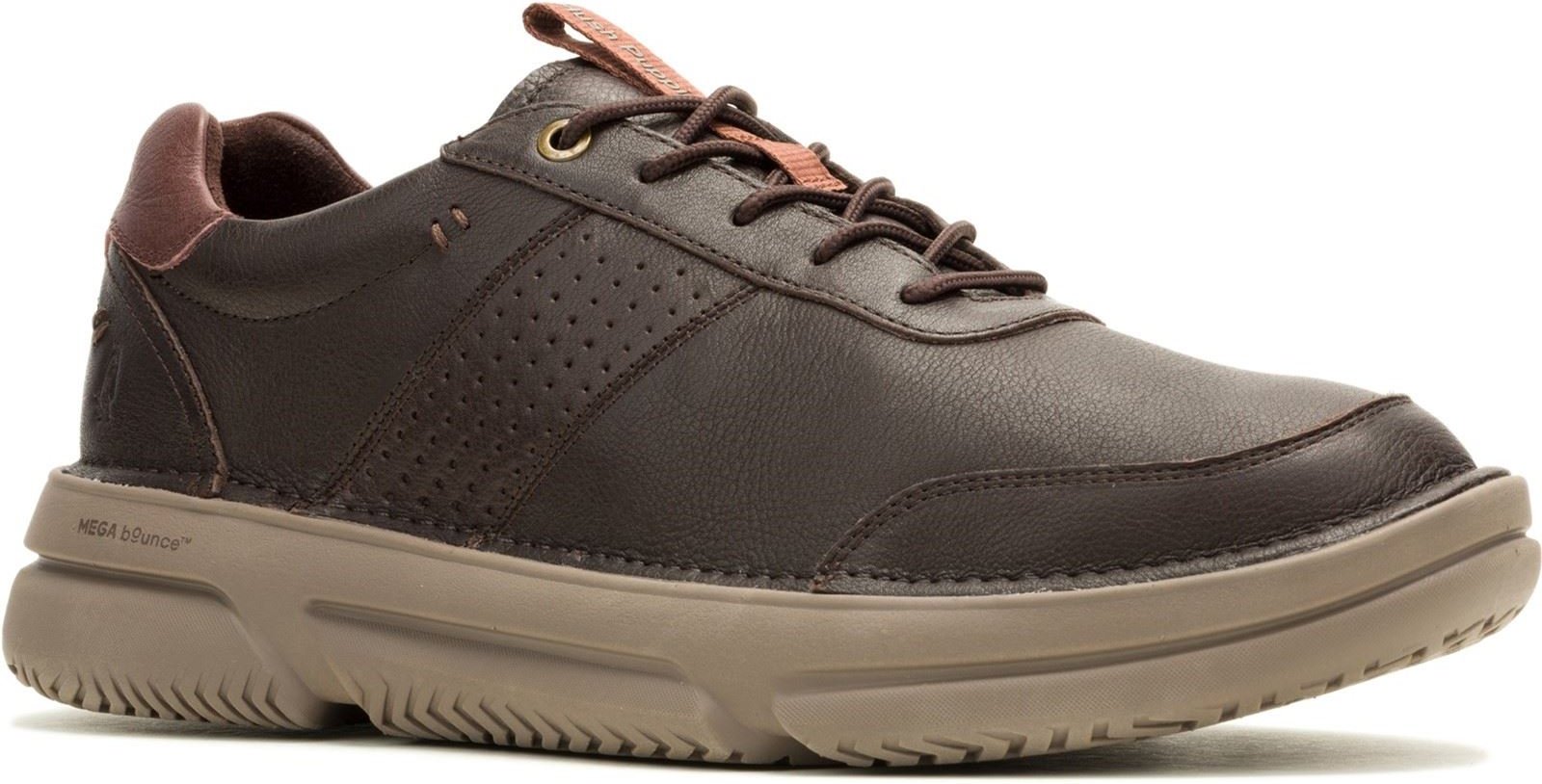 Hush Puppies Baylor Leder Herren Sneakers in Braun
