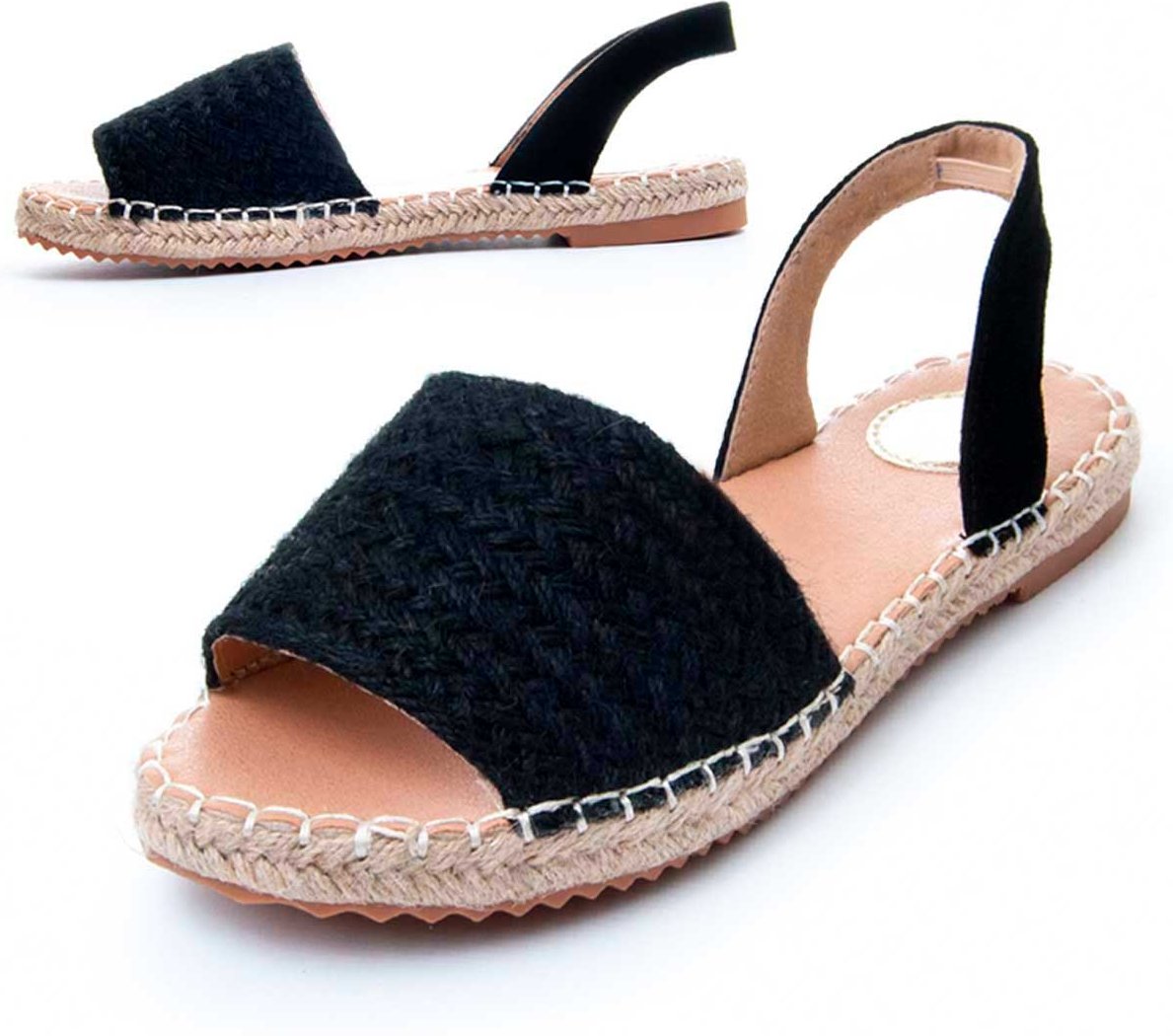 Montevita Flache Sandale Yuttan4 in Schwarz