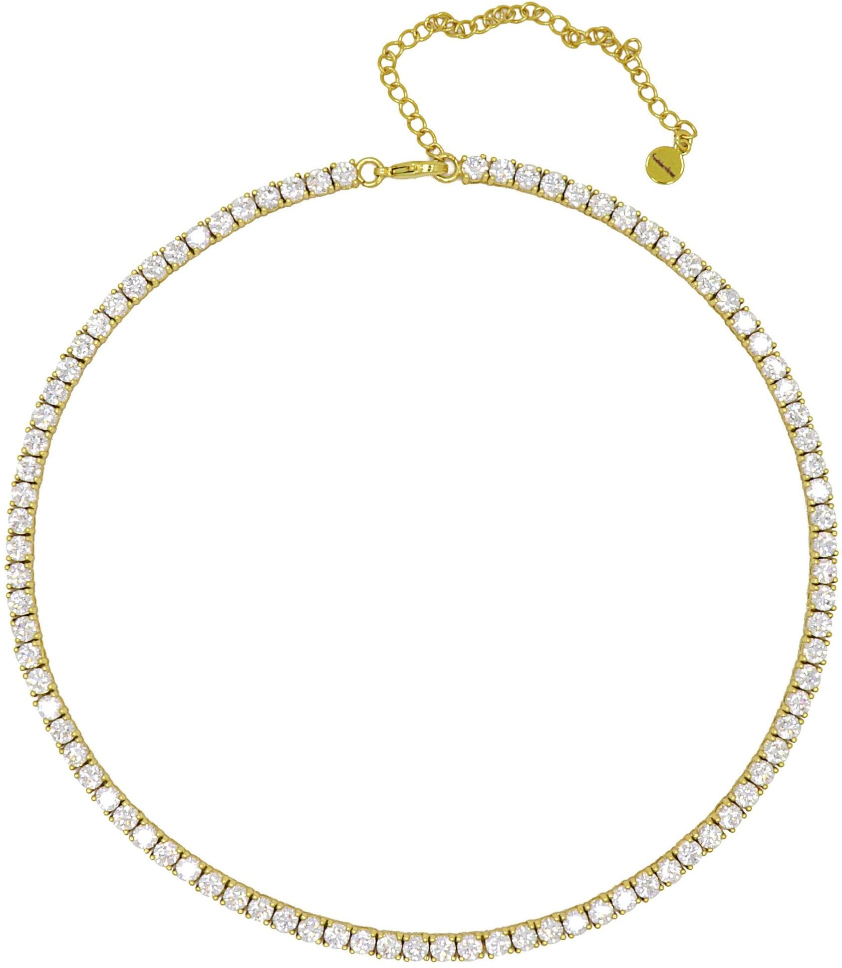 Fashionbox Collier vergoldet mit Zirkonia weiss