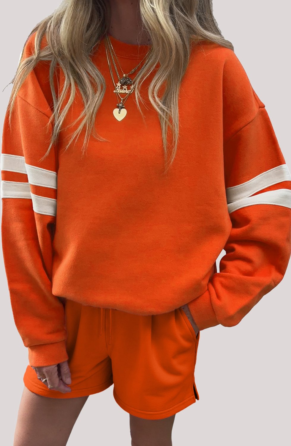 Sweatshirt-Shorts-Set