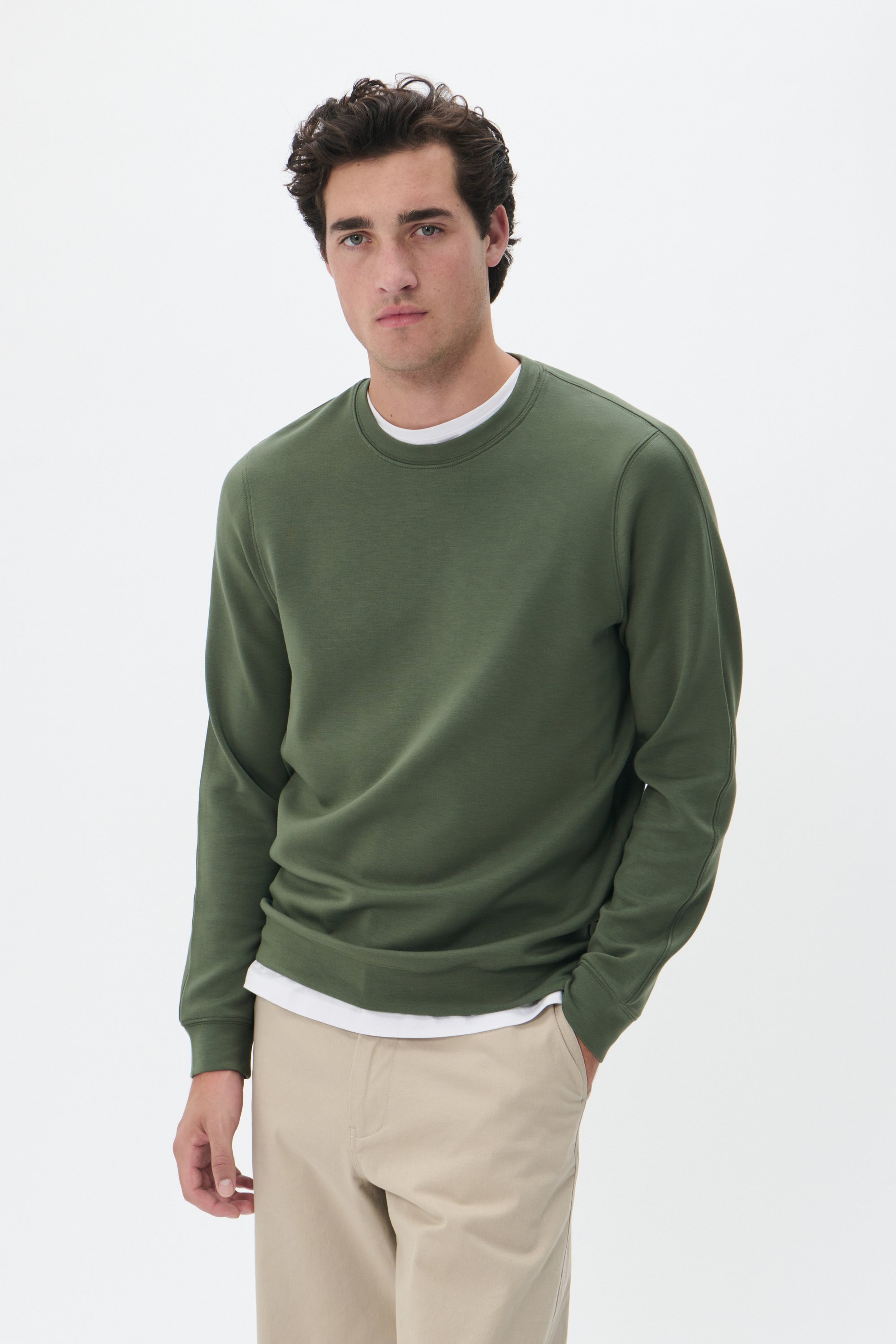 Thumbnail - Sweatshirt Gerade Passform green