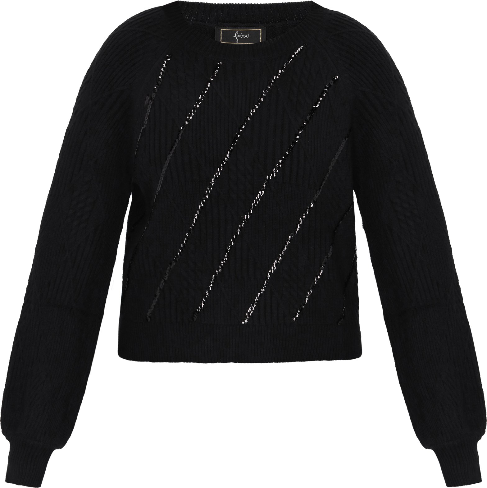 Faina Pullover Frauen Schwarz