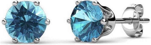 Geburtsstein Dezember Ohrringe - Silber und Blau