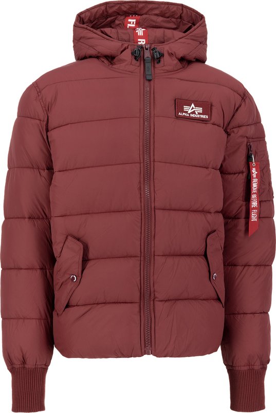 Hooded Puffer Alpha Faux Down Winter Jacket