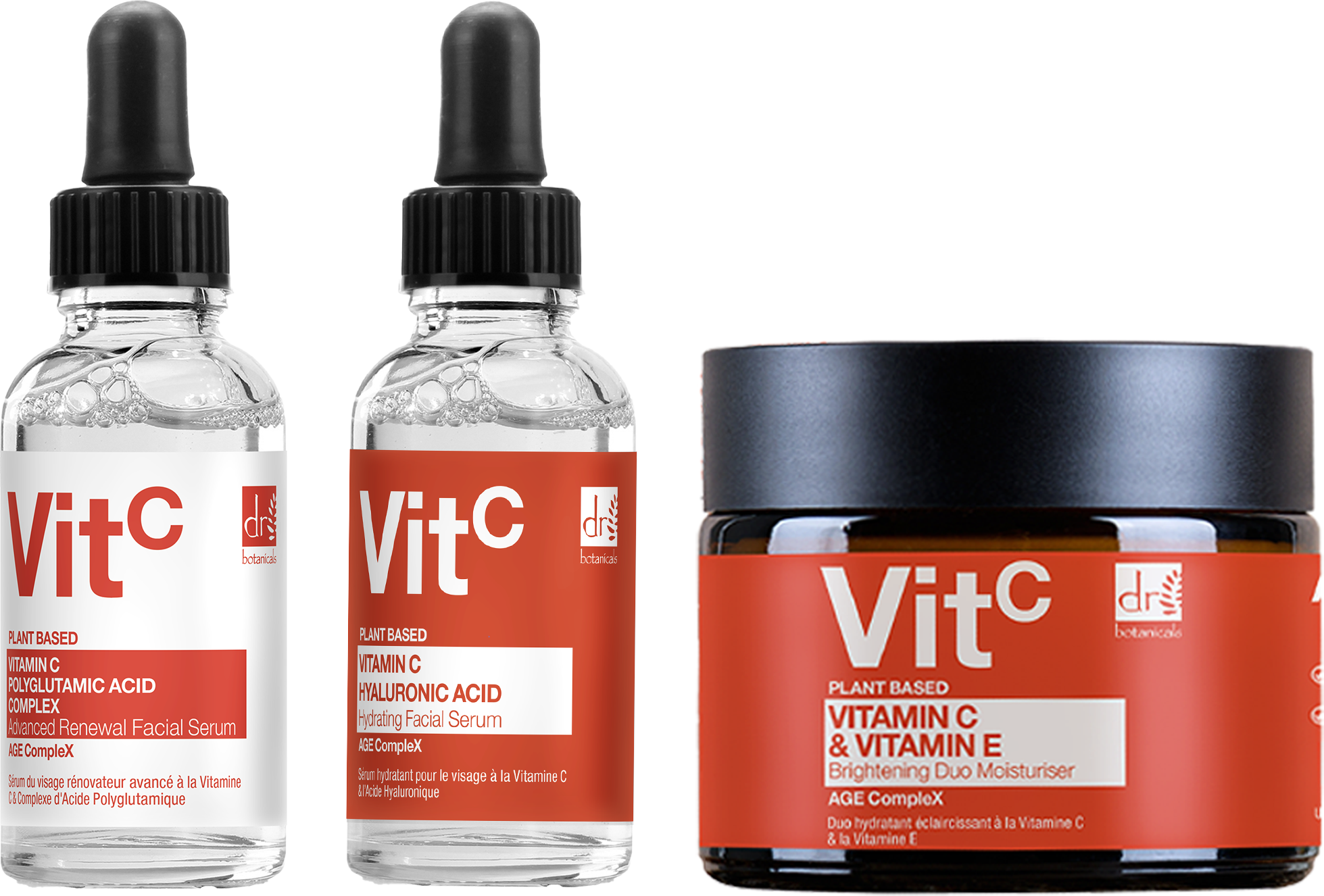 Dr Botanicals Vitamin C Duo Feuchtigkeitscreme und Gesichtsserum