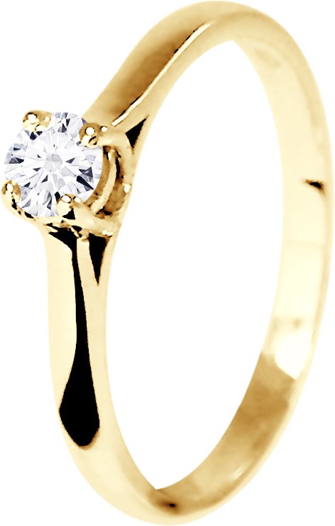 DIADEMA - Ring - Diamanten - Einzelschliffqualität - Gelbgold