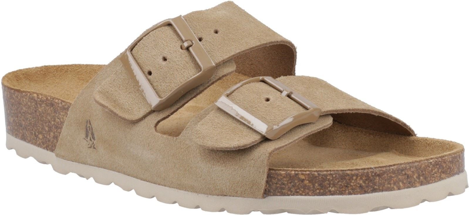 Hush Puppies Brixley Mule Wildleder Damen Taupe Standard Sandalen