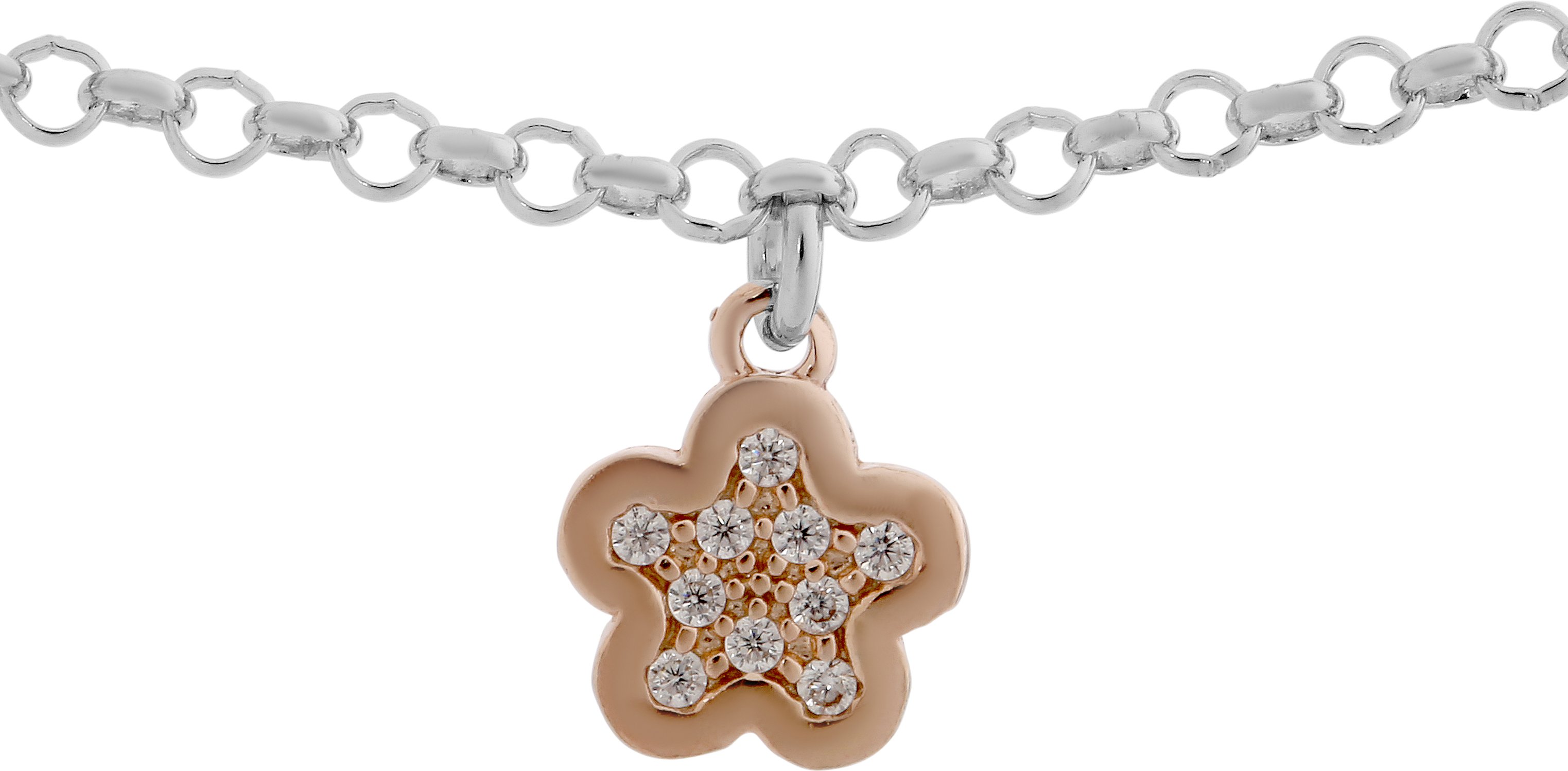 Orphelia 'Nixie' Damen-Armband aus 925er Sterlingsilber – Silber/Rosé ZA-7377