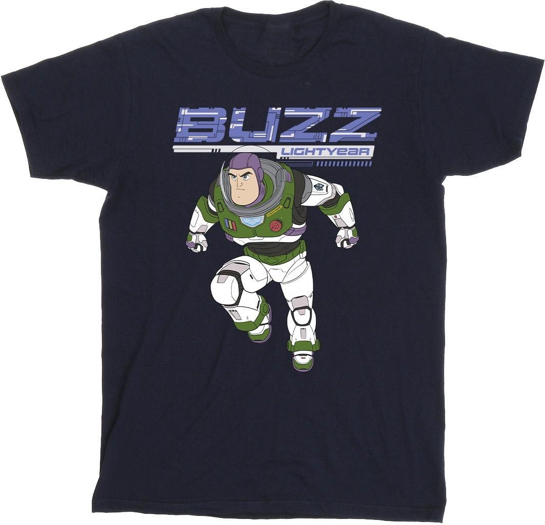 Disney - "Lightyear Buzz Jump To Action" T-Shirt für Mädchen (Marineblau)