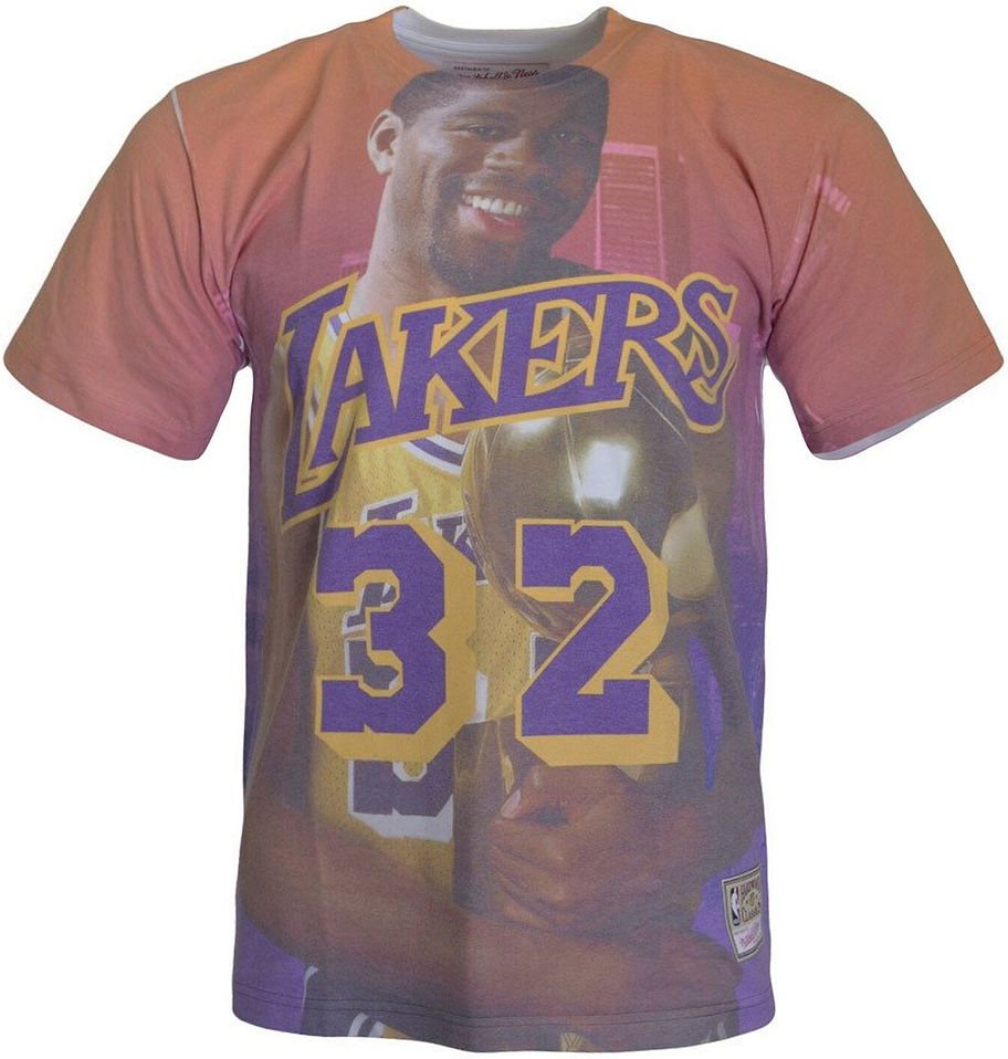 Mitchell & Ness La Lakers Magic Johnson Mens T-Shirt