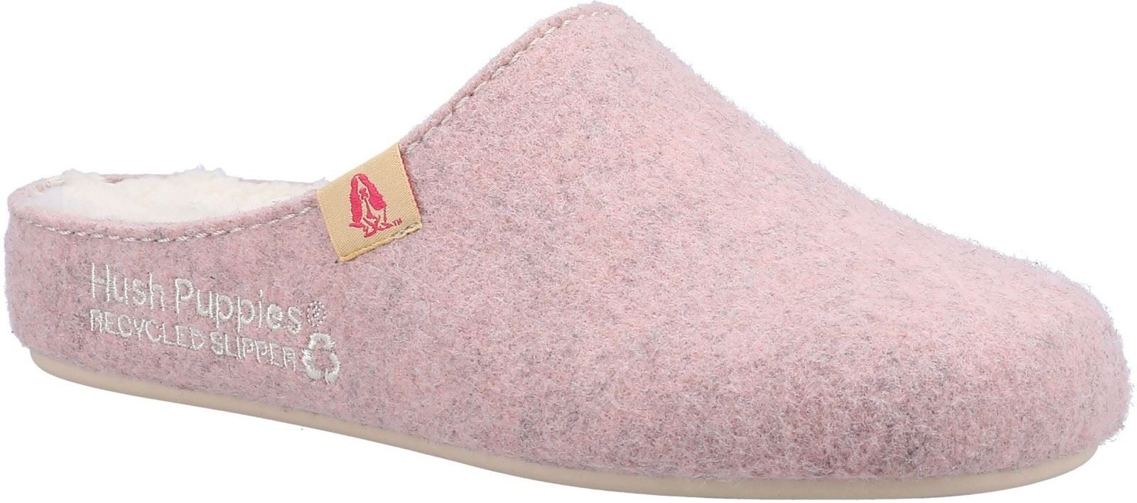 Hush Puppies The Good 90% Recyceltes RPET Polyester Damen Rosa Hausschuhe