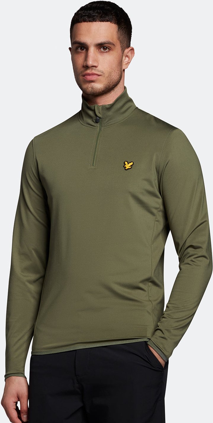 Thumbnail - Lyle & Scott Golf Technische 1/4 Zip Midlayer in Grün