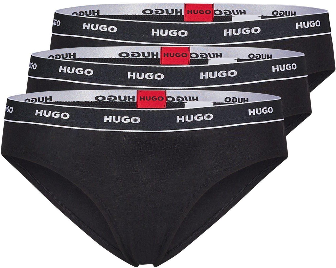 Hugo - Slips für Damen, Stretch (3er-Pack) (Schwarz)