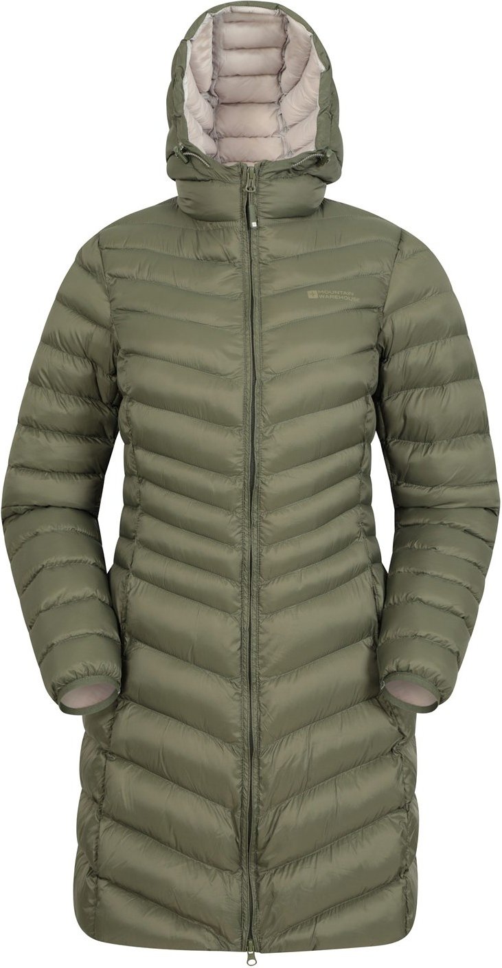 Mountain Warehouse Damen/Damen Florence Lange Gepolsterte Jacke (Khaki)