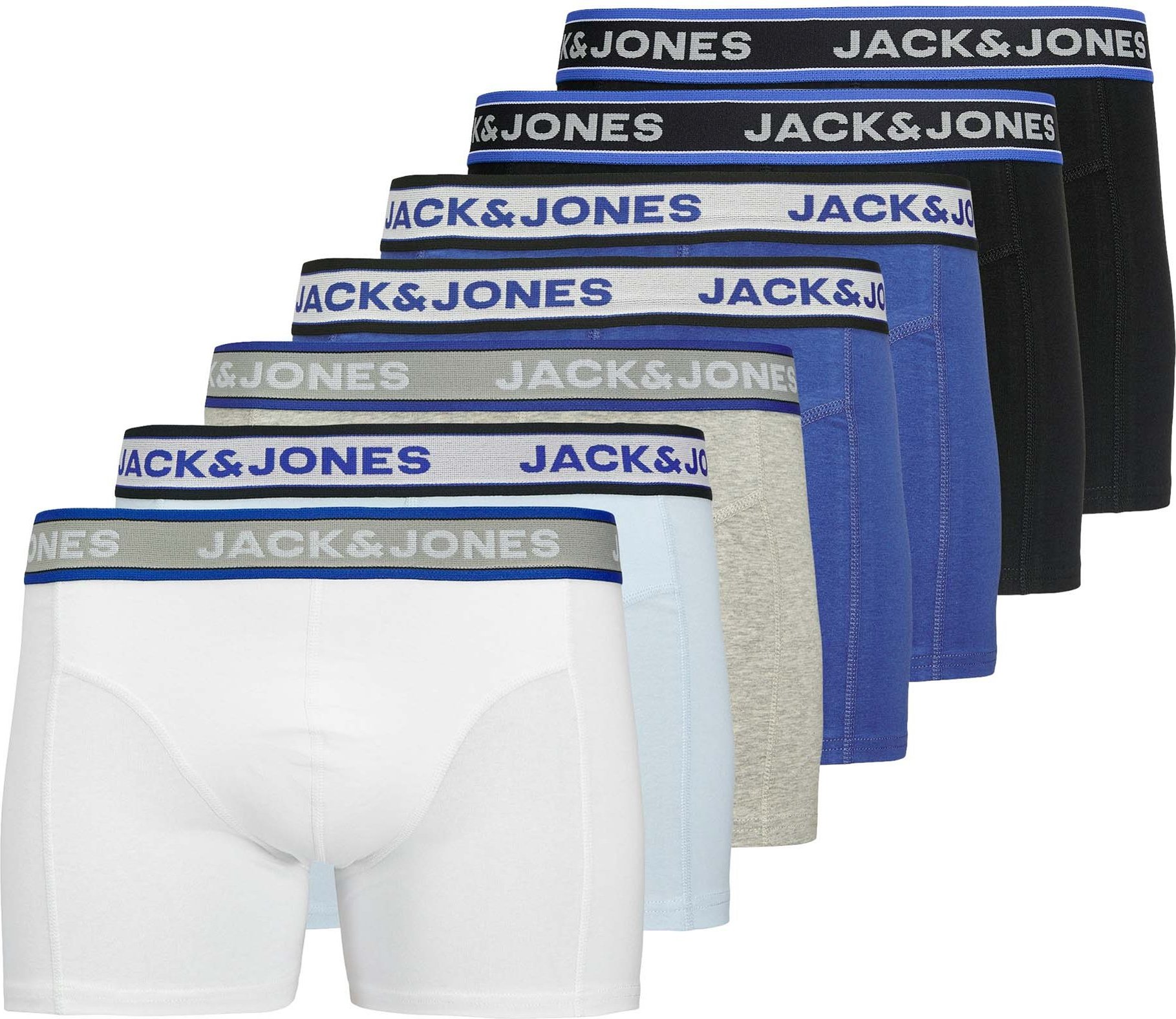 Thumbnail - Jack & Jones Jachudson Solid Trunks 7 Pack Boxershort