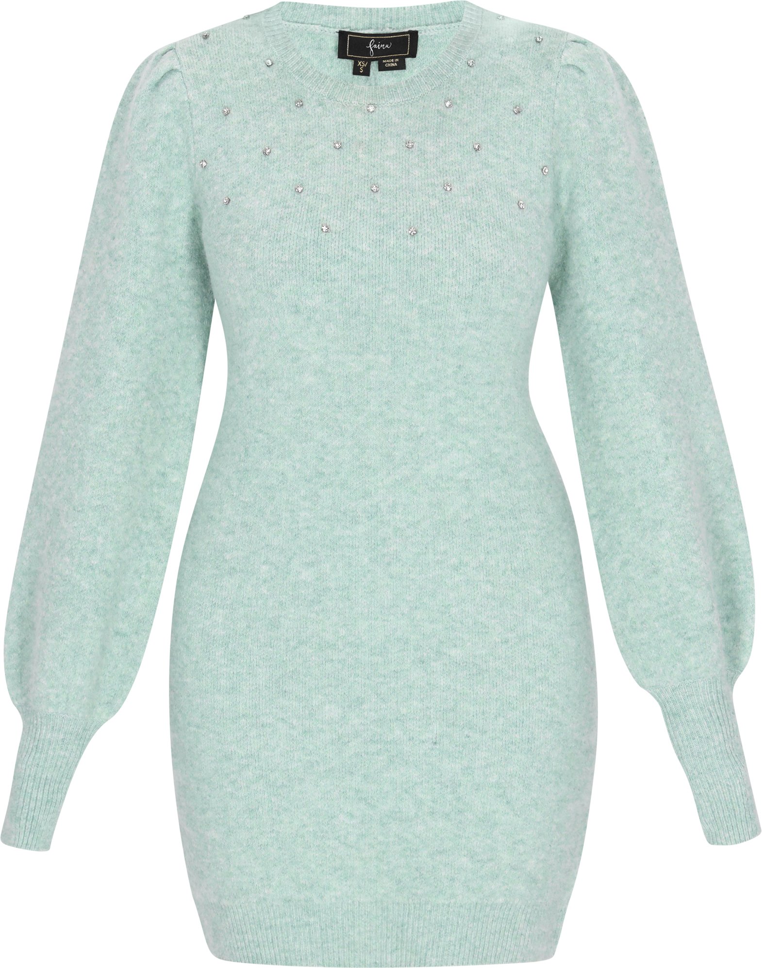 Faina Kleid Frauen Salbeigrün