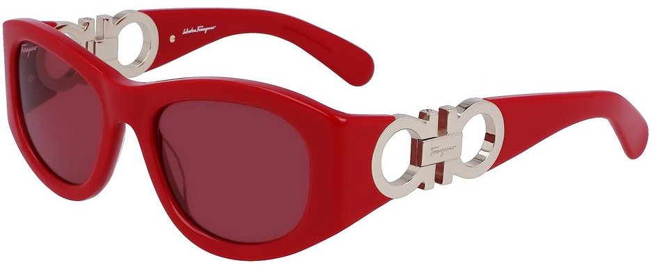 Rote Acetat-Sonnenbrille